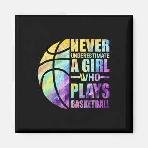 Imã Raparigas Hoops Nunca Subestimam Uma Garota Que Jo