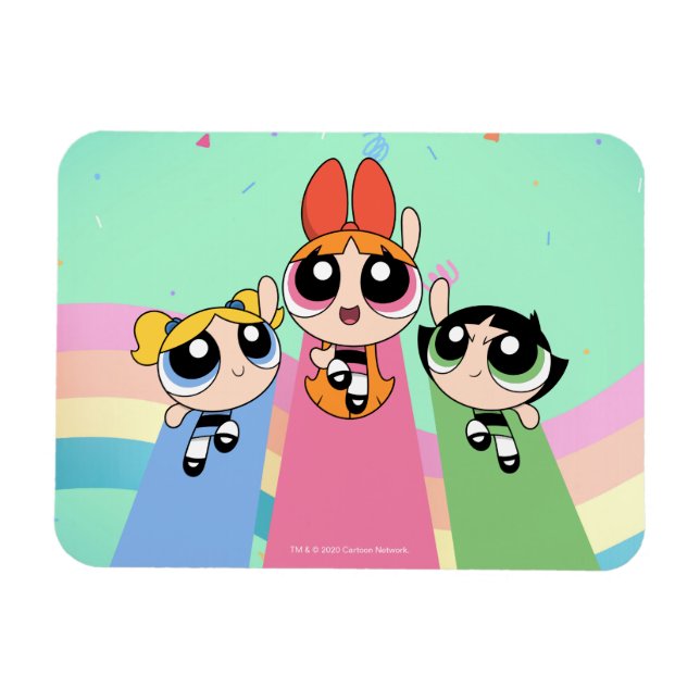 Ímã Raparigas Powerpuff Voam Alto (Horizontal)