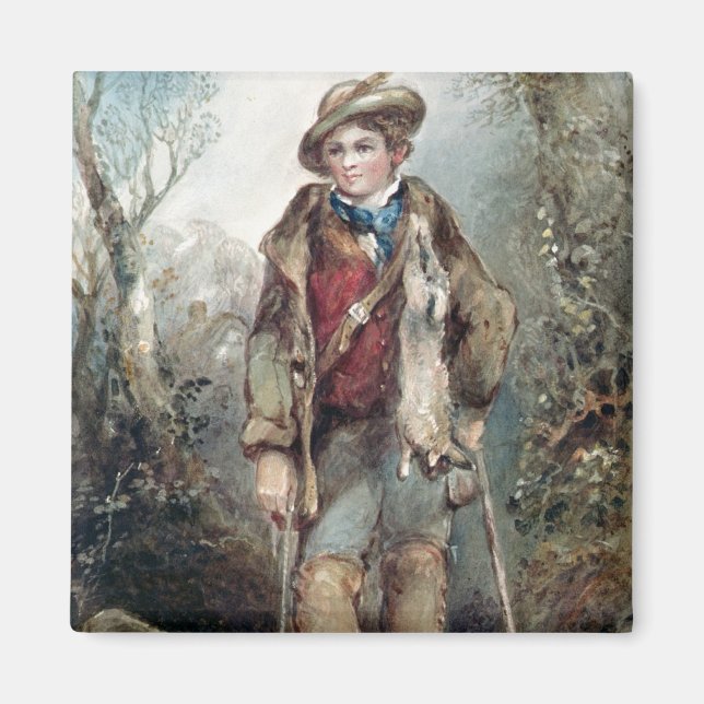 Imã Rapaz com Coelhos (Frente)