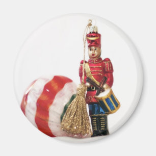 Imã Rapaz Drummer e Bola de Natal