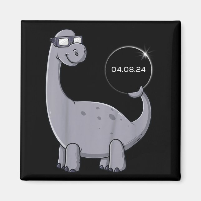 Imã Rapazes Divertidos Eclipse Solar Dino 04 08 (Frente)