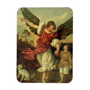 Ímã Raphael e Tobias, 1507-8 (óleo no painel)