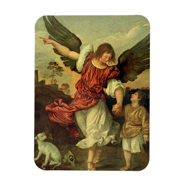 Ímã Raphael e Tobias, 1507-8 (petróleo no painel) (Vertical)