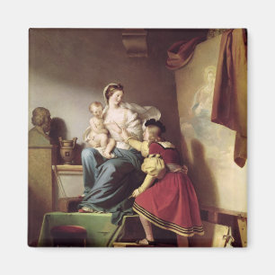 Imã Raphael que ajusta a pose do seu modelo seu