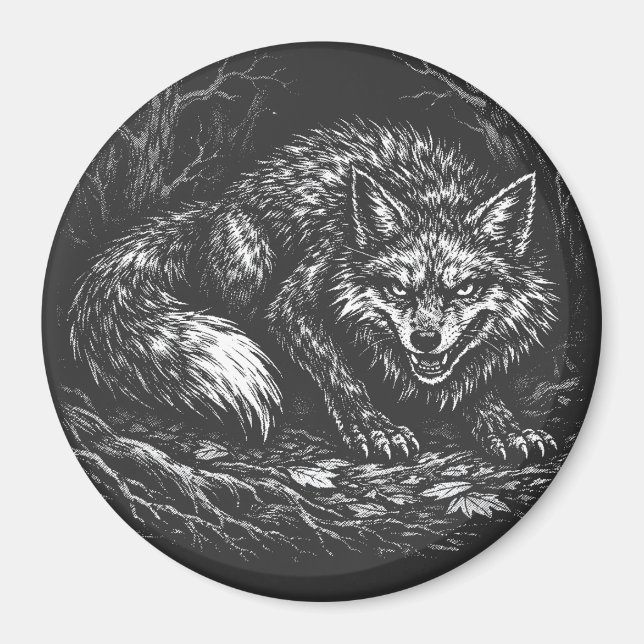 Imã Raposa Astuta da Floresta — por BurnsInHell (Frente)