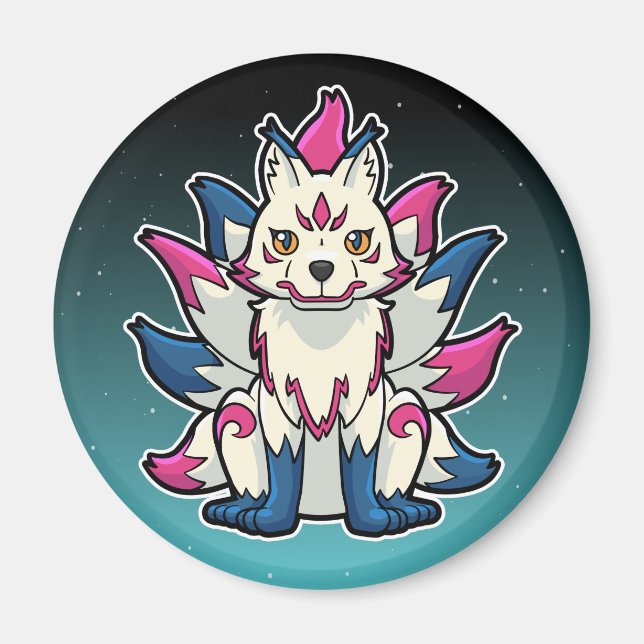 Imã Raposa de Nove Caudas - Kyuubi Kitsune (Frente)
