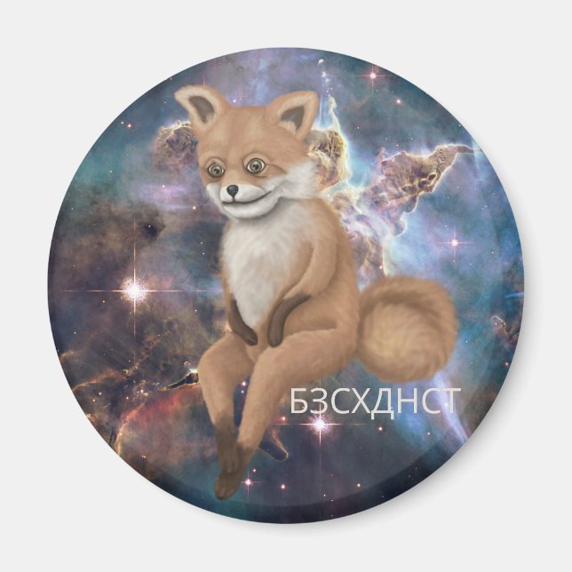 Imã Raposa de Taxiderme Má (Frente)