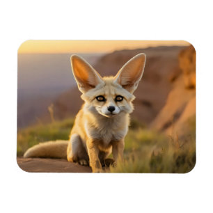 Ímã Raposa Fennec no penhasco