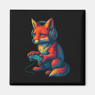 Imã Raposa Jogando Com Fones de Ouvido Vídeos Engraçad