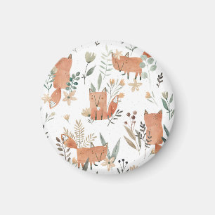 Imã Raposas nos prados: Aquarela sem costura