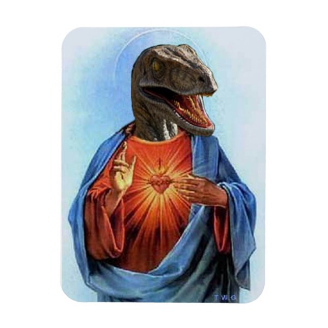Ímã Raptor Jesus Magnet (Vertical)