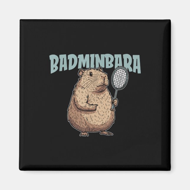 Imã Raquete de Peteca Badminbara - Time de Badminton C (Frente)