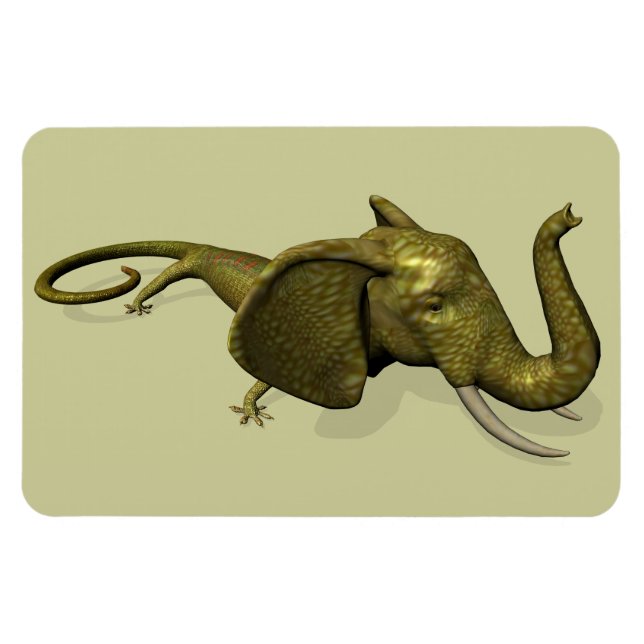 Ímã Raramente Vi Geckophant (Horizontal)