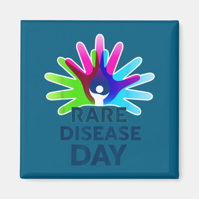 Imã Rare Disease Awareness Shirt - Rare Disease Day 20 (Frente)