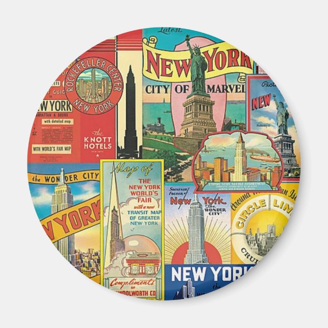 Imã Rascacielos de New York (Frente)