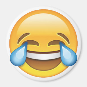 Imã Rasgos de grito de riso do emoji da alegria