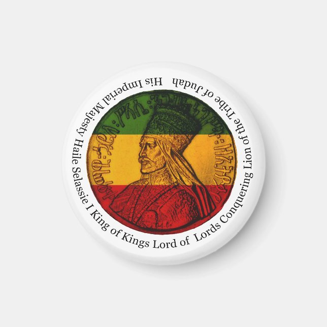 Imã Rasta Leão Conquistador de Judá Sua Majestade Ímã (Frente)