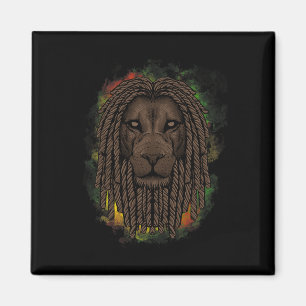 Imã Rasta Lion Com Dreads - Mostre Seu Orgulho E Regga