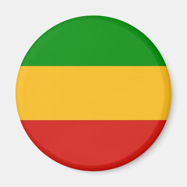Imã RASTAFARI FLAG COLORS + suas ideias (Frente)