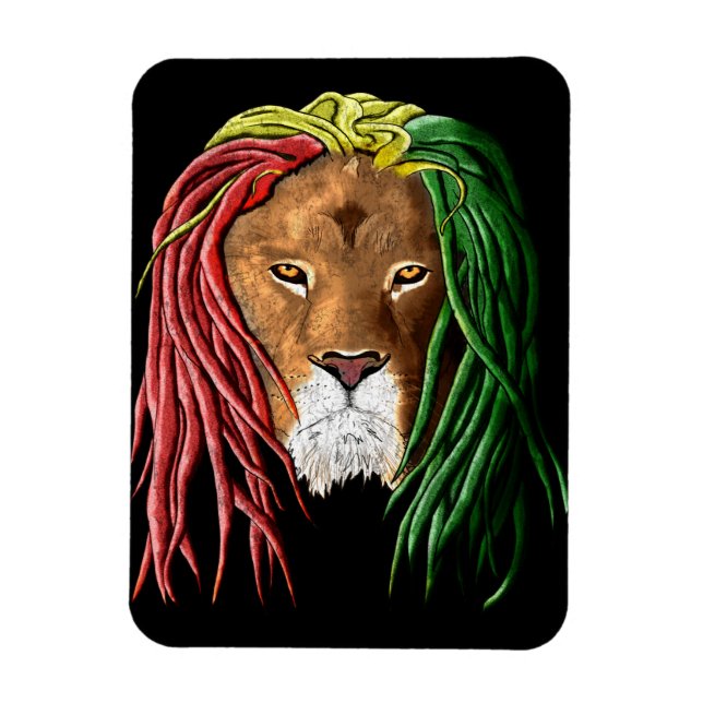 Ímã Rastafari Lion (Vertical)