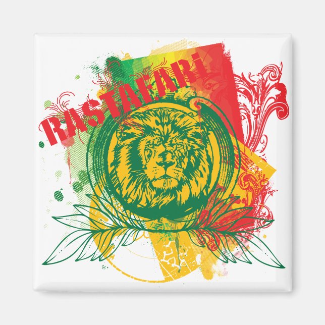 Imã Rastafari Magnet (Frente)
