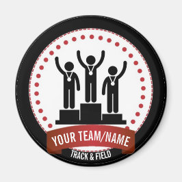 Imã Rastreamento e campo preto - nome vermelho