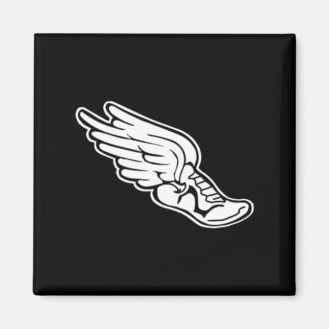 Imã Rastrear o ímã do logotipo preto (Frente)