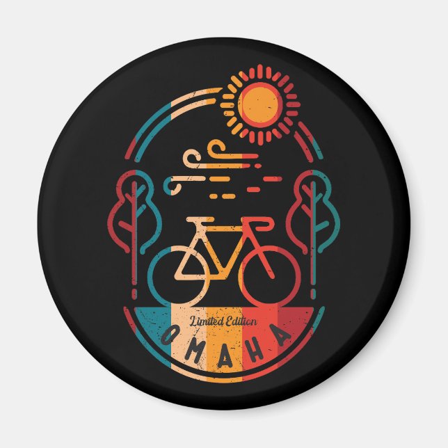 Imã Rastreio de Bike de Omaha (Frente)