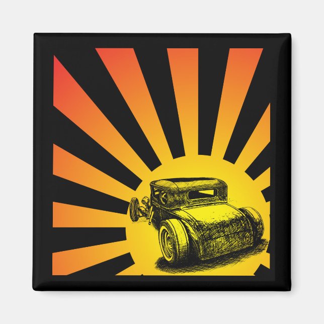 Imã Rat Rod Sunset Magnet (Frente)