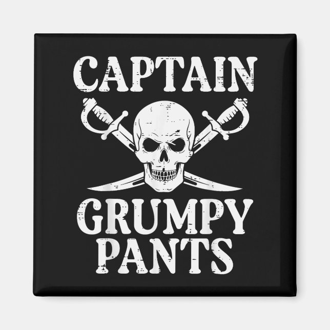 Imã Rate Captain Mpy Pants Funny Humor Quote Men Women (Frente)