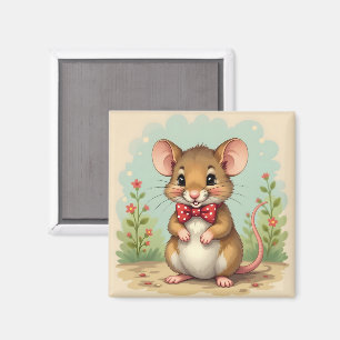 Imã Ratinho fofo e adorável com gravata
