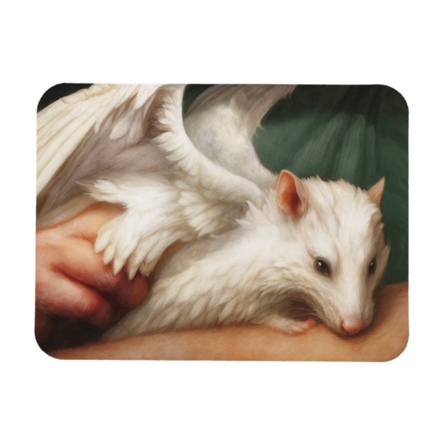 Ímã Rato Anjo Alado  (Horizontal)