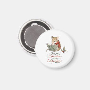 Imã Rato de Natal Lendo Histórias