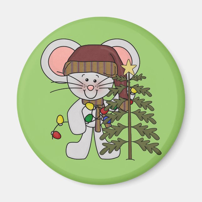 Imã Rato do Natal que decora a árvore (Frente)