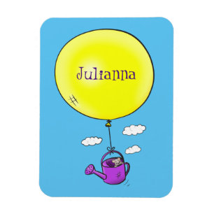 Ímã Rato giro em lata com desenho de balão