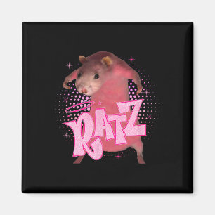 Imã Ratz Diversão Rato Rato Meme Homens Mulheres Hallo