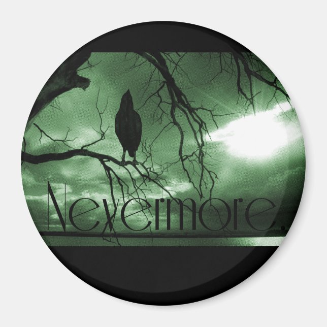Imã Raven - Árvore de raios solares - Verde (Frente)