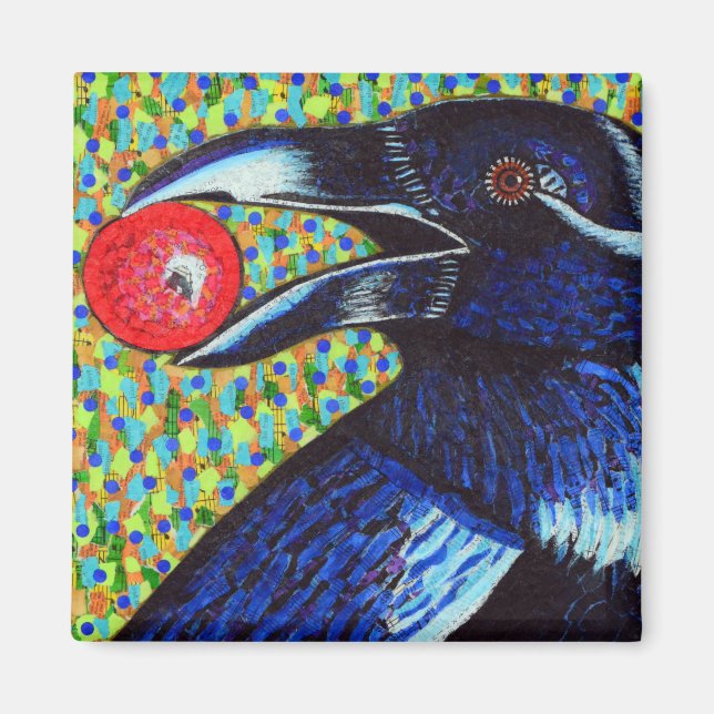Imã Raven com Berry (Frente)