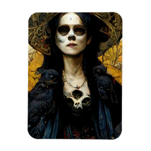Ímã Raven Witch 3 Fantasy Horror Gótico Gótico