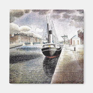 Imã Ravilious - Navio-piloto no Havre
