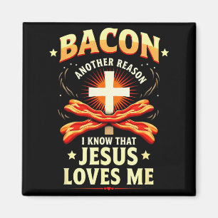Imã Razão Cristã Bacon Eu Sei Que Jesus Me Ama