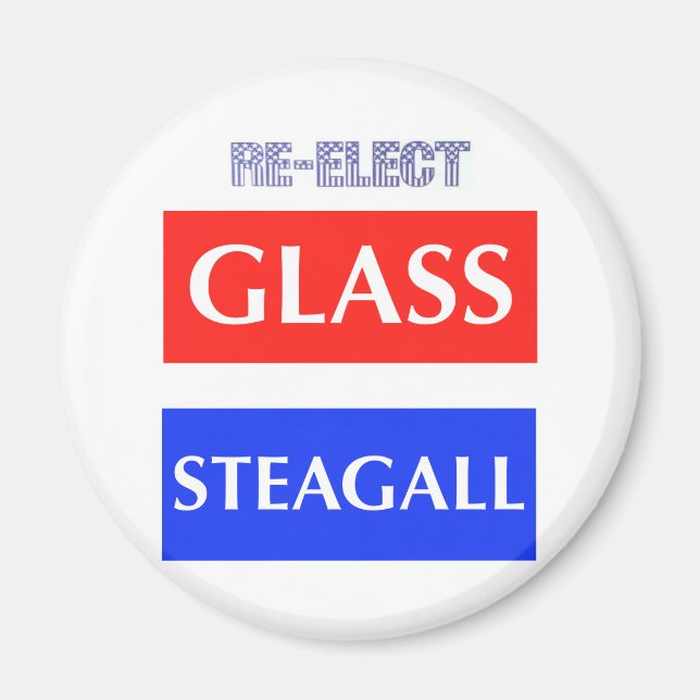 Imã RE-ELECT Glass Steagall (Frente)