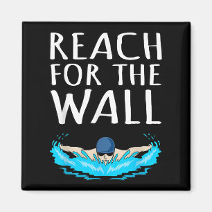 Imã Reach For Wall Divertido Nadador Nadador Treinador