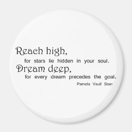 Imã Reach high dream deep confidence quote inspiring