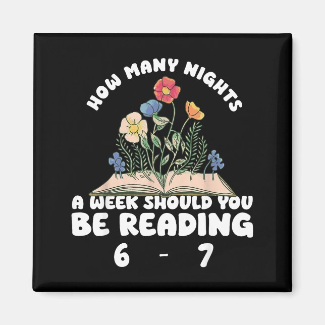 Imã Reading 67 Meme Englieacher Funny 67 Book Lover Hu (Frente)