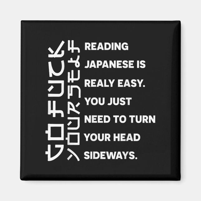 Imã Reading Japanese Is Really Easy Shirt Student Quot (Frente)