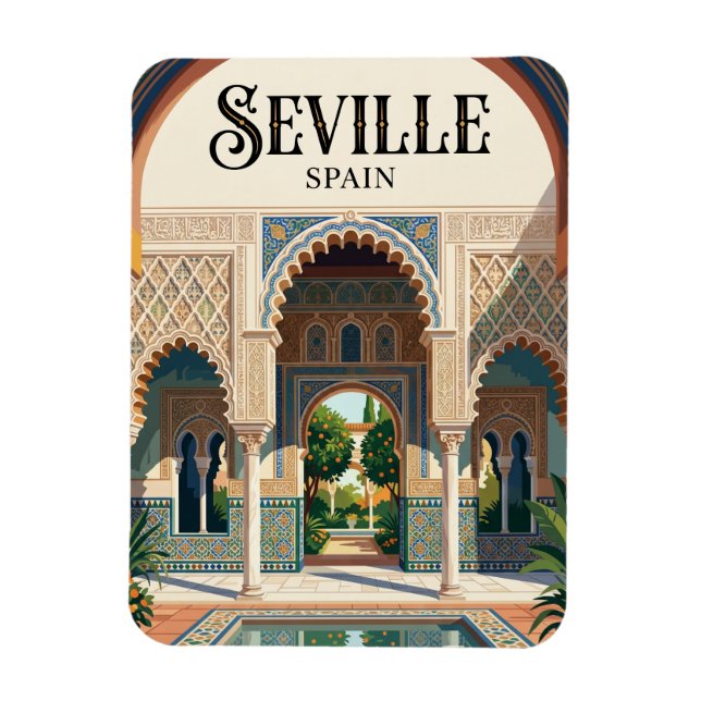Ímã Real Alcázar de Sevilha Espanha (Vertical)
