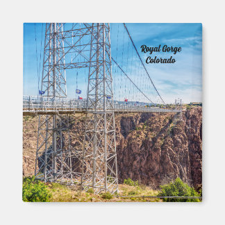 Imã Real Gorge Bridge Side View Square Magnet