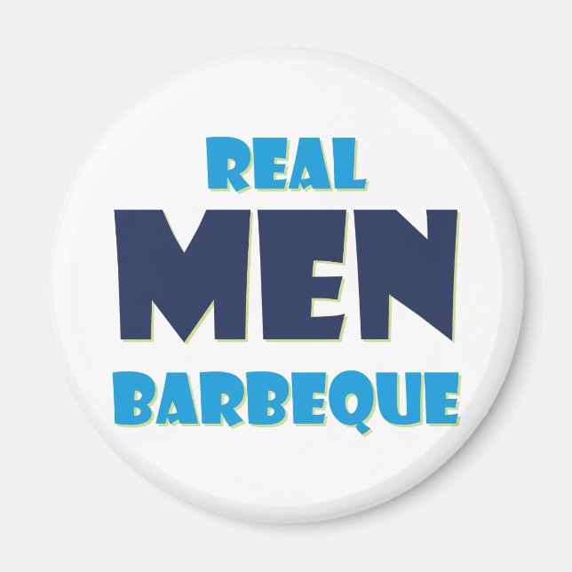 Imã Real Men Barbeque (Frente)
