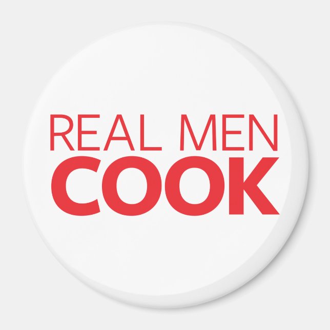 Imã Real Men Cook (Frente)